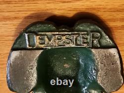 Dempster Mill Mfg Cast Iron Frog Door Stop Paper Weight Beatrice NE 4+ lbs
