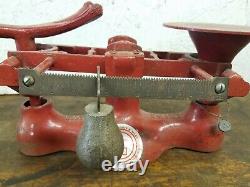 Detecto Red Cast Iron Scale New York USA No. 4 10lbs Or 5 Kg