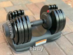 DialTech Adjustable Dumbbell 11 lb to 71 lbs Range 17-in-1 17 Weight Levels