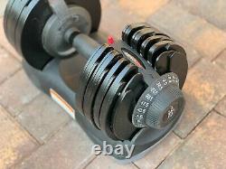 DialTech Adjustable Dumbbell 11 lb to 71 lbs Range 17-in-1 17 Weight Levels