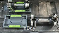 Dumbbell Gold's Gym Spacesaver 25 Adjustable 5 to 25 lb Dumbell Set With Tray