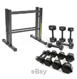 Dumbbell Set 150lb Rack Iron Weight Commercial Exercise Gym Fitness Equipment