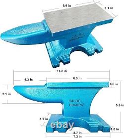 Durable 24 LBS Cast Iron Anvil Essential Tool for Blacksmiths and Jewelers