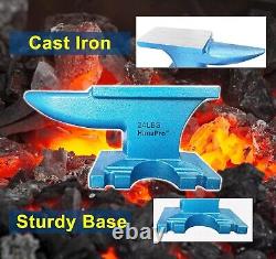 Durable 24 LBS Cast Iron Anvil Essential Tool for Blacksmiths and Jewelers
