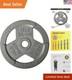 Durable Enamel Coated Cast Iron Weight Plates For Home Gym 2.5 To 45 Lbs