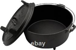 Dutch Oven 8 Quart Cast Iron Dutch Oven with Lid for Outdoors and Indoor Use Pre