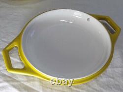 Dutch Oven Cast Iron Enamel Michael Lax COPCO Denmark D1 Vintage Yellow