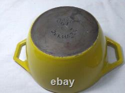 Dutch Oven Cast Iron Enamel Michael Lax COPCO Denmark D1 Vintage Yellow