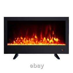 Electric Fireplace Insert 36 Electric Stove Heater with Hearth Flame Settings