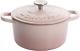 Enamel Dutch Oven Cast Iron Artisan Round With Handle, 5-quart, Pink Blush