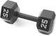Essentials Black Cast Iron Hex Dumbbell Weight 5-120 Lbs Single Or Pair New