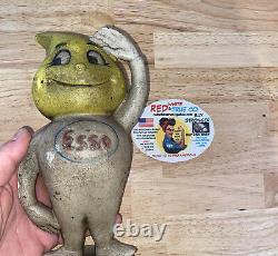 Esso Cast Iron Piggy Bank Metal 4+LB Man Cave Banking Collector Banker Patina