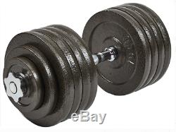 Everyday Essentials Cast Iron Adjustable Dumbbell Weight Set, 200lbs total