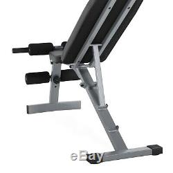 Exercise Bench with 150 Lb Dumbbell Weight Set Barbell Storage Rack Home Gym Fit