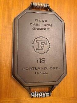 FINEX 18 Double Burner Cast Iron Griddle NEW FREE SHIPPING