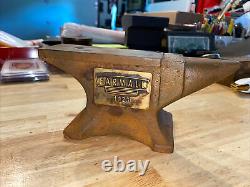 Farmall Anvil Collector Paper Weight Blacksmith Cast Iron Garage Gunsmith 6+ LBs