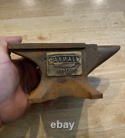 Farmall Anvil Collector Paper Weight Blacksmith Cast Iron Garage Gunsmith 6+ LBs