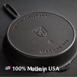 Field Company Starter Set No. 8 Cast Iron Skillet (10.25 in, 4.5 lbs), Q