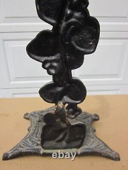 Fireplace Tool Holder Cast Iron 25 HEAVY 20 lbs Victorian VINTAGE ANTIQUE