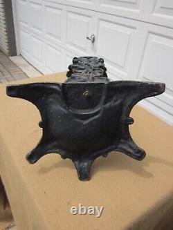 Fireplace Tool Holder Cast Iron 25 HEAVY 20 lbs Victorian VINTAGE ANTIQUE