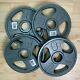 Four Weider Olympic Weight Plate 10lb 4 Plates 40lbs Total Free Shipping