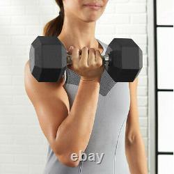 GYM Weight Dumbbell Set 10 20 30 50 80 100LB Weight Barbell Plates Home Workout