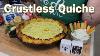 Gluten Free Potato Crust Quiche With Fresh Spring Herbs Chive And Garlic Homemade Herb Cheese