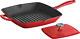 Grill Pan With Press Enameled Cast Iron 11-in Graduated Red, 80131/059ds