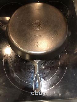 Griswold #10 Small Block Logo Cast Iron Skillet 716 B 11.75 Restored Sits Flat