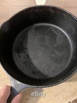 Griswold #8 Cast Iron BUTTON LOGO 1098 B Self Basting Skillet Cover AND PAN