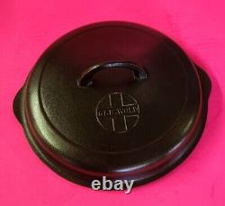 Griswold #8 Cast Iron BUTTON LOGO 1098 B Self Basting Skillet Cover RESTORED