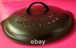 Griswold #8 Cast Iron Raised Letter Low Dome 468 Self Basting Skillet Cover
