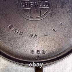 Griswold #9 Handle Griddle 609 Cast Iron