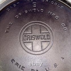 Griswold #9 Handle Griddle 609 Cast Iron