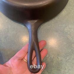 Griswold Cast Iron Skillet #6, Large Block Logo, EPU, 699 B Level Lye Cleaned