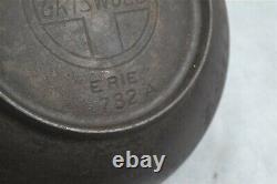 Griswold pot kettle # 4 kettle Yankee/Bowl 11in 782A cast iron early original