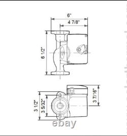 Grundfos UPS26-99FC Cast Iron Circulator Pump 230V 1Ph 3-Speed (52722513)