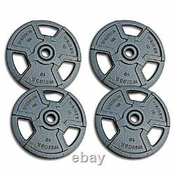 HEAVY DUTY WEIGHT Plates Set 100lb Standard 1 Home Gym Exercise Lifting Weights