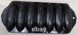 HTF Vintage Griswold No 2700 (#632) Cast Iron Wheat & Corn Stick Pan