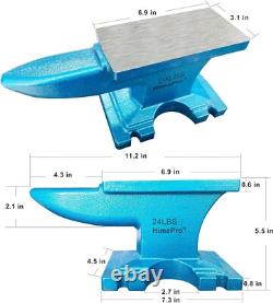Heavy-Duty 24 lbs Cast Iron Anvil Ideal for Blacksmithing & Jewelry Making