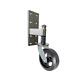 Heavy Duty Spring Loaded Gate Caster 600 Lbs Capacity 8 Rubber On Cast Iron