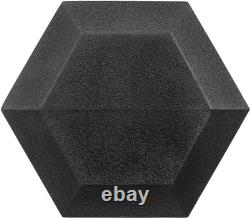 Hex Dumbbells Rubber Coated Cast Iron Hex Black Dumbbell Free Weights