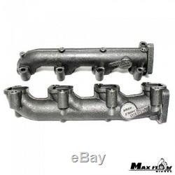 High Flow (Log Style) Exhaust Manifolds/Up Pipes for 2001-2004 LB7 FED Duramax