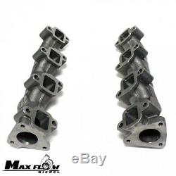 High Flow (Log Style) Exhaust Manifolds/Up Pipes for 2001-2004 LB7 FED Duramax