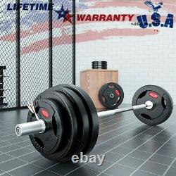 Home Muscle Barbell Weight set 2 Standard Size Plates 5.5/11/22/33/44/55lbs