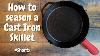 How To Season A Cast Iron Skillet In 45 Seconds Shorts
