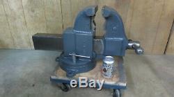 Huge 163 lb columbian #206 bench vise 6 jaw