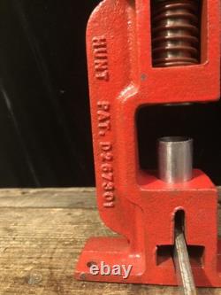 Hunt Mechanical Cast Iron Black Walnut Nutcracker Patent D267301 Made In USA Hunt Mechanical Cast Iron Black Walnut Nutcracker Patent D267301 Made In USA