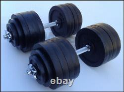 IN-STOCK NEW 200LB ADJUSTABLE DUMBBELL SET FREE WEIGHTS COMPLETE 100LB x 2PCS