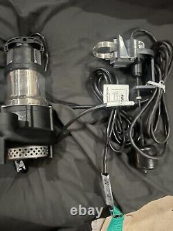 ION 1/3 HP Cast Iron Stainless Steel Sump Pump with Adjustable Vertical Float H
